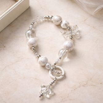 Privezak X-Cell biser beli