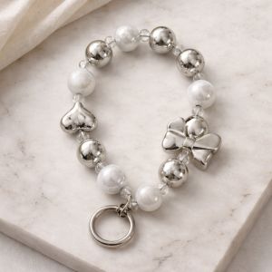 Privezak X-Cell biser srebrni