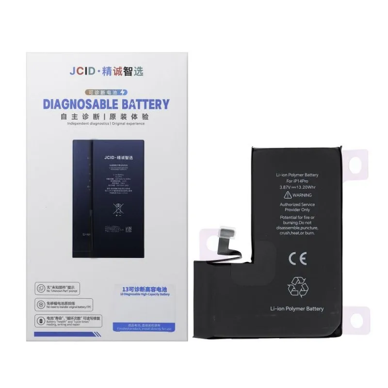 Baterija JCID sa mogucnoscu uparivanja (Battery Health) za iPhone 14 Pro 3410 mAh (visok kapacitet)