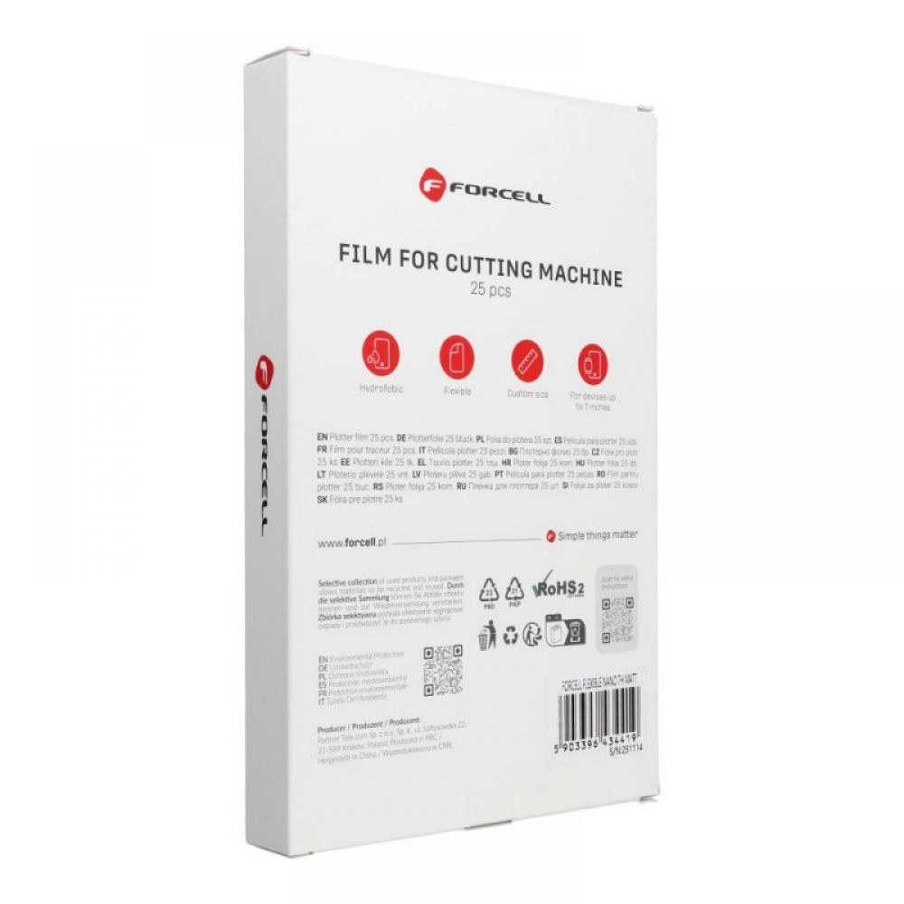 Hidrogel folija za secenje Forcell F-Protect Flexible NANO 7H MATT 196 x 125 mm 25 kom