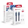 USB kabl (kabal) Forcell F-Energy QC4.0 PD 5A 100W USB C (Type C) na USB C (Type C) Cafule Flat 1,2 m tamno plavi
