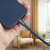 USB kabl (kabal) Forcell F-Energy QC4.0 PD 5A 100W USB C (Type C) na USB C (Type C) Cafule Flat 1,2 m tamno plavi