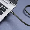 USB kabl (kabal) Forcell F-Energy QC4.0 PD 5A 100W USB C (Type C) na USB C (Type C) Cafule Flat 1,2 m crni