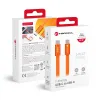 USB kabl (kabal) Forcell F-Energy QC4.0 PD 3A 60W Type C na  Type C za iPhone 17/17 Pro/17 Pro Max Cafule Flat 1,2 m narandzasti
