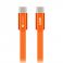 USB kabl (kabal) Forcell F-Energy QC4.0 PD 3A 60W USB C (Type C) na USB C (Type C) Cafule Flat 1,2 m narandzasti