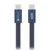USB kabl (kabal) Forcell F-Energy QC4.0 PD 3A 60W Type C na  Type C za iPhone 17/17 Pro/17 Pro Max  Cafule Flat 1,2 m tamno plavi