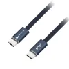USB kabl (kabal) Forcell F-Energy QC4.0 PD 3A 60W Type C na  Type C za iPhone 17/17 Pro/17 Pro Max  Cafule Flat 1,2 m tamno plavi