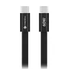 USB kabl (kabal) Forcell F-Energy QC4.0 PD 3A 60W Type C na  Type C za iPhone 17/17 Pro/17 Pro Max  Cafule Flat 1,2 m crni