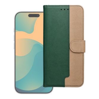 Futrola flip SPLIT BOOK za Xiaomi Redmi Note 15 PRO 5G zelena - zlatna
