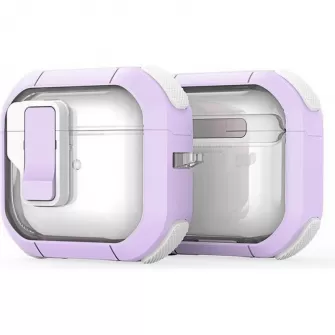 Futrola za slusalice airpods 4 X-Cell Protective Case providno-lila