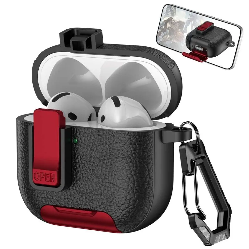 Futrola za slusalice X-Cell airpods 4 crno-crvena