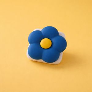 Pop socket X-Cell flower mirror plavi