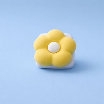 Pop socket X-Cell flower mirror zuti