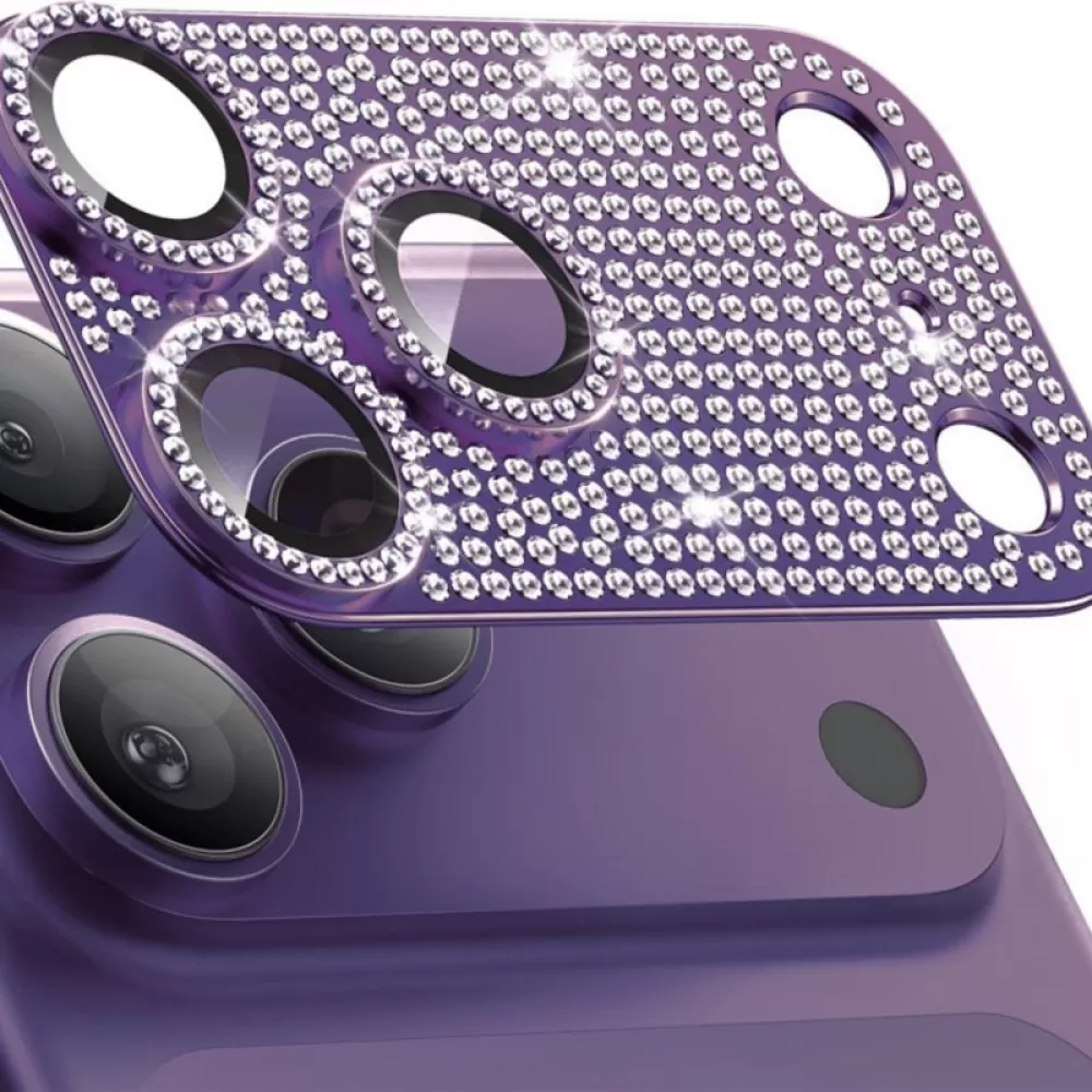 Zastita za kameru CIRKON za iPhone 17 Pro Max tamno ljubicasta