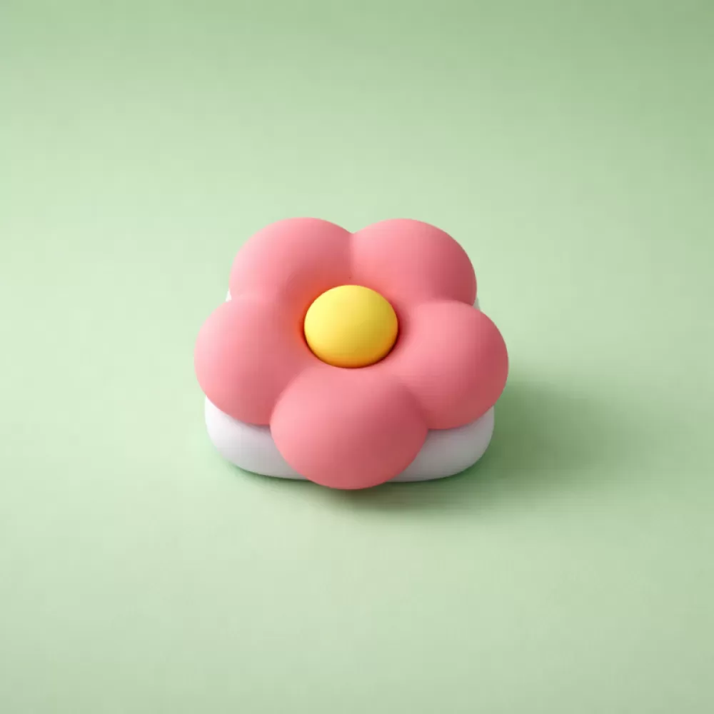 Pop socket X-Cell flower mirror pink