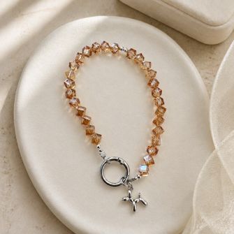 Privezak X-Cell Crystal No1 zlatni