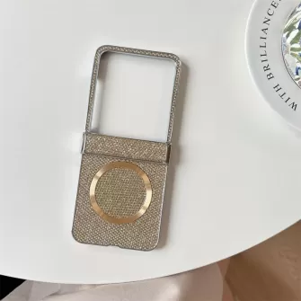 Futrola Magnetic Luxe za Samsung Galaxy Z Flip 7 zlatna