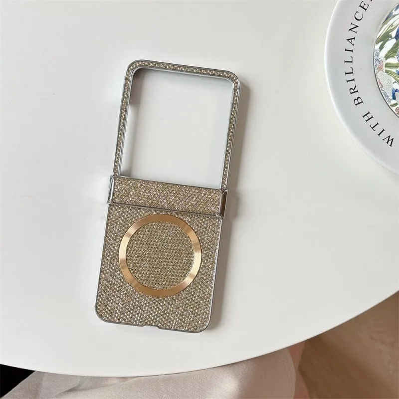 Futrola Magnetic Luxe za Samsung Galaxy Z Flip 7 zlatna