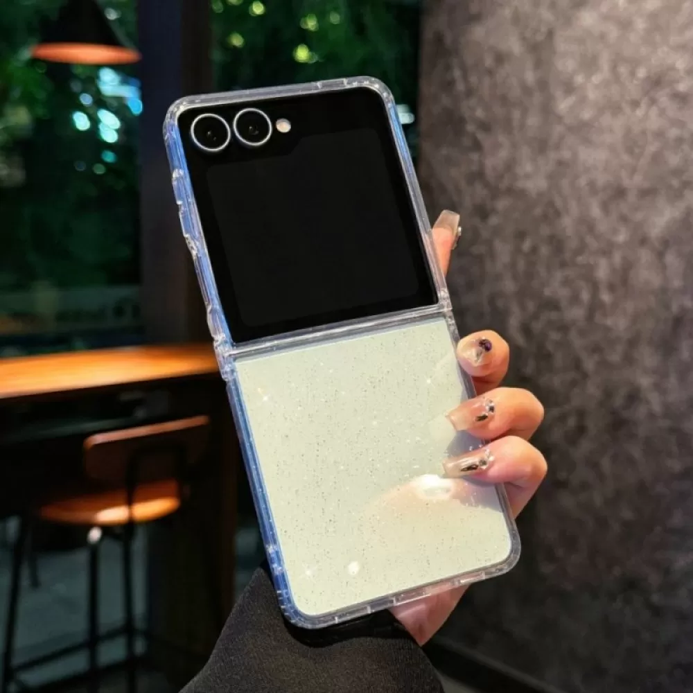 Futrola Glitter Clear za Samsung Galaxy Z Flip 7 providna