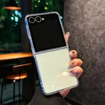 Futrola Glitter Clear za Samsung Galaxy Z Flip 7 providna
