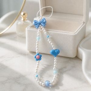 Privezak X-Cell biser flower No5 plava 