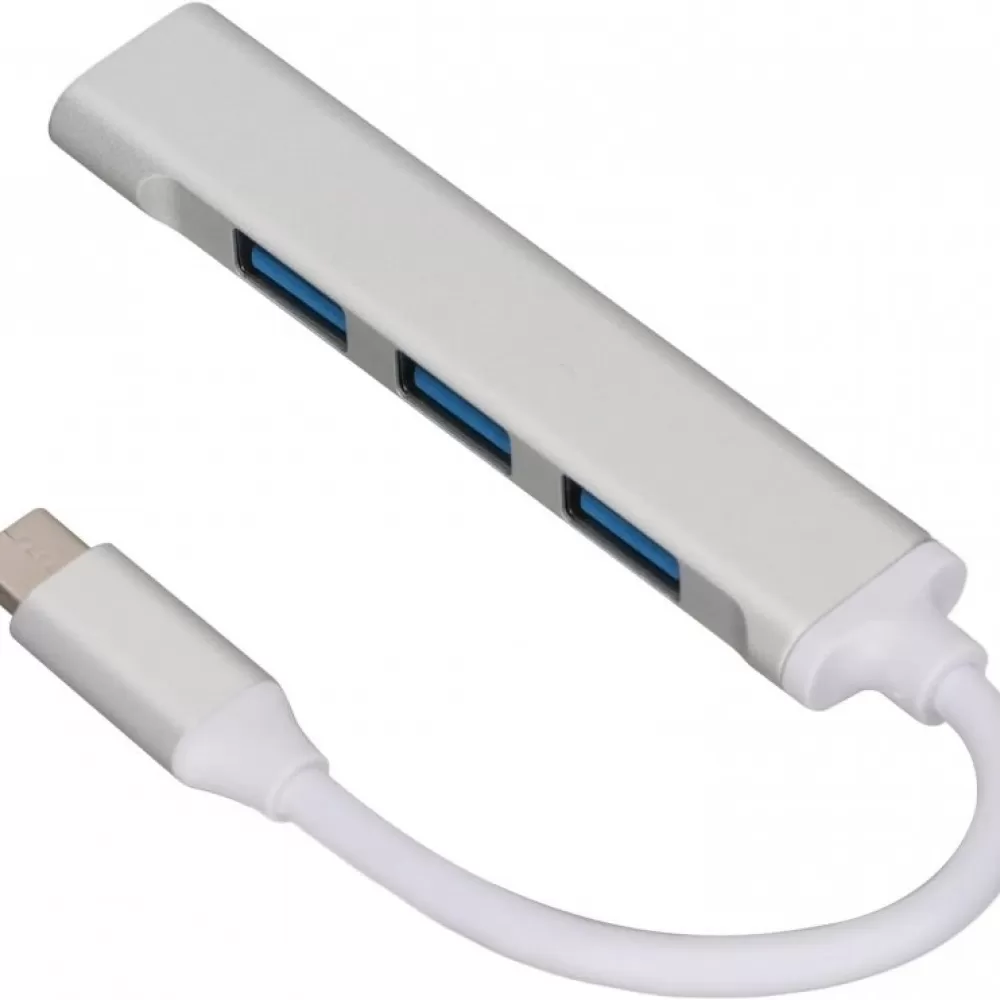 4u1 HUB adapter type c na 4x USB 3.0 sivi