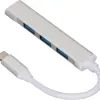 4u1 HUB adapter type c na 4x USB 3.0 sivi