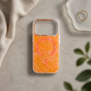Futrola Cristal Magsafe za iPhone 17 Pro Max narandzasta