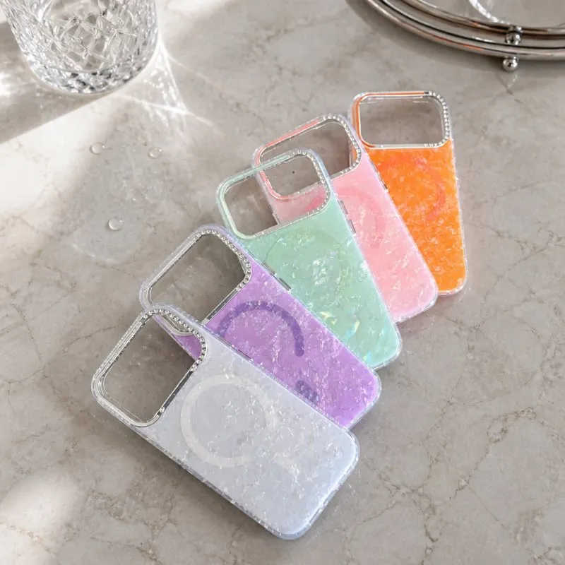 Futrola Cristal Magsafe za iPhone 16 Pro narandzasta