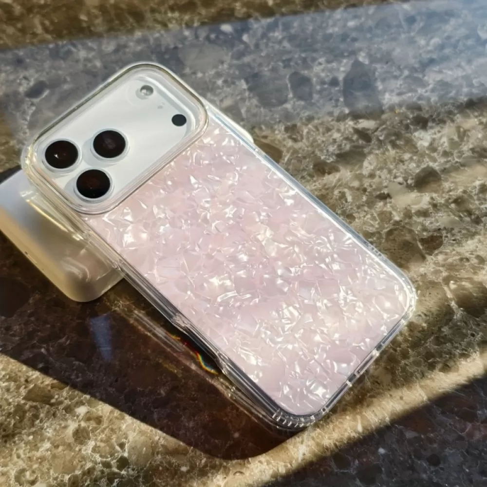 Futrola Mermer za iPhone 17 Pro roze