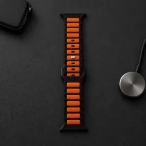  Narukvica za sat X-Cell Apple Watch 42/44/45/49 mm No3 crno-narandzasta
