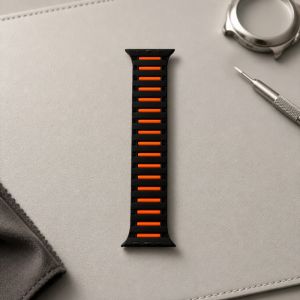 Narukvica za sat X-Cell Apple Watch 42/44/45/49 mm No7 crno-narandzasta