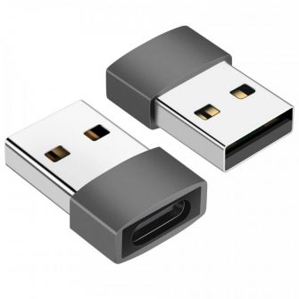 Adapter Tip-C (Type C) na USB tamno sivi