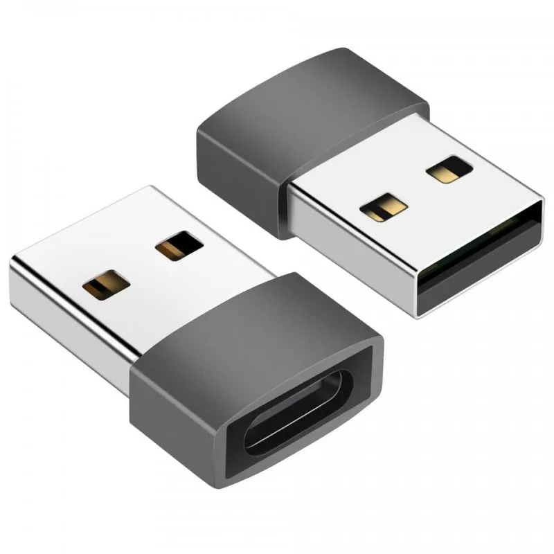 Adapter Tip-C (Type C) na USB tamno sivi