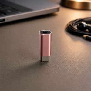 Adapter sa USB TIP-C (muski) na 3.5mm (zenski) roze