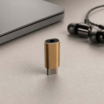 Adapter sa USB TIP-C (muski) na 3.5mm (zenski) zlatni