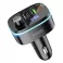 Auto FM transmiter bluetooth Hoco 2 x USB A + USB C (Type C) QC3.0 PD 20W E62 crni