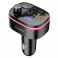 Auto FM transmiter bluetooth Hoco 2 x USB A + USB C (Type C) QC3.0 PD 20W E62 crni