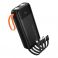 Powerbank Hoco 20000 mAh 2A sa ugradjenim kablovima USB A + USB C (Type C) + Lightning + Micro USB i duplim svetlom J151A crni