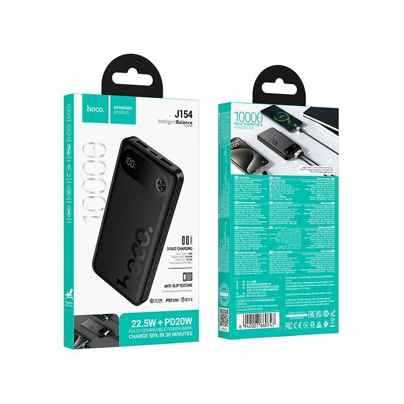 Powerbank Hoco 10000 mAh QC PD 22,5W J154 crni