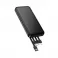 Powerbank Hoco 10000 mAh 2A sa cetiri ugradjena kabla USB A + USB C (Type C) + Lightning + Micro USB J163 crni