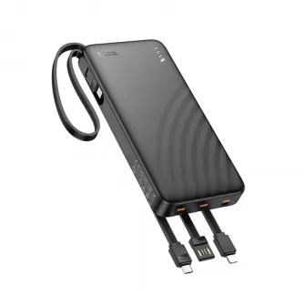 Powerbank Hoco 10000 mAh 2A sa cetiri ugradjena kabla USB A + USB C (Type C) + Lightning + Micro USB J146 crni