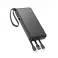 Powerbank Hoco 10000 mAh 2A sa cetiri ugradjena kabla USB A + USB C (Type C) + Lightning + Micro USB J146 crni