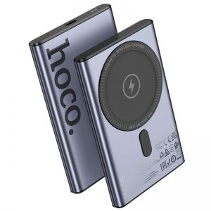 Powerbank kompatibilan sa MagSafe Hoco 5000 mAh QC PD 20W Q32 metalno sivi