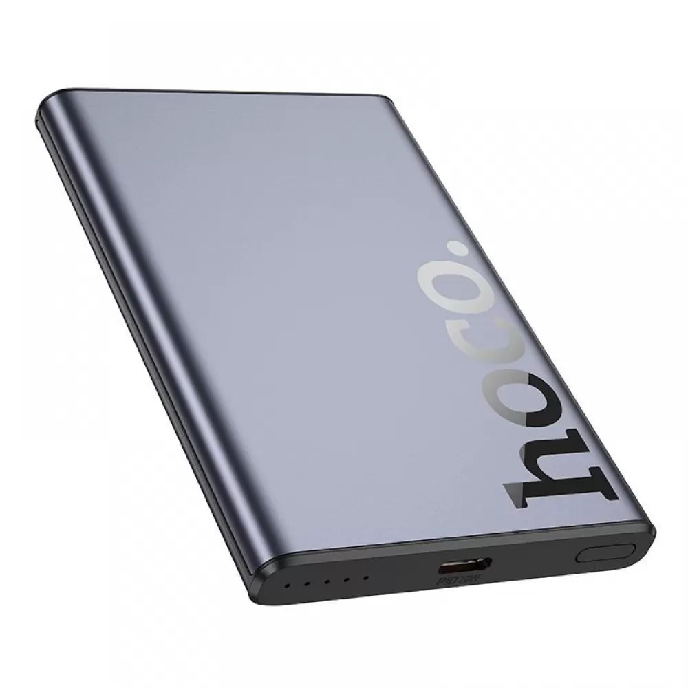 Powerbank kompatibilan sa MagSafe Hoco 5000 mAh QC PD 20W Q32 metalno sivi