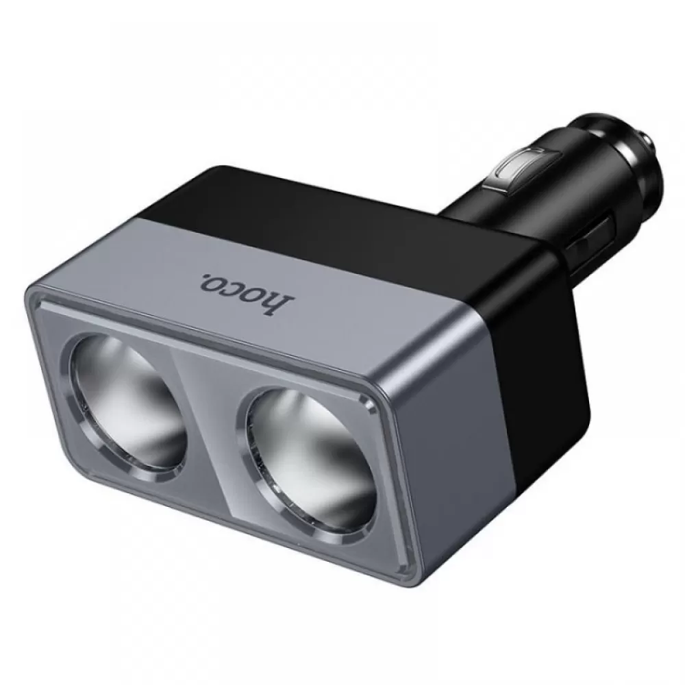 Auto punjac Hoco Z65 sa 2 prikljucka za upaljac max 240W/24V crni