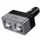 Auto punjac Hoco Z65 sa 2 prikljucka za upaljac max 240W/24V crni