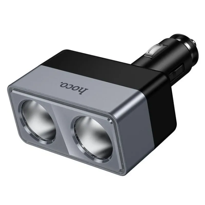 Auto punjac Hoco Z65 sa 2 prikljucka za upaljac max 240W/24V crni