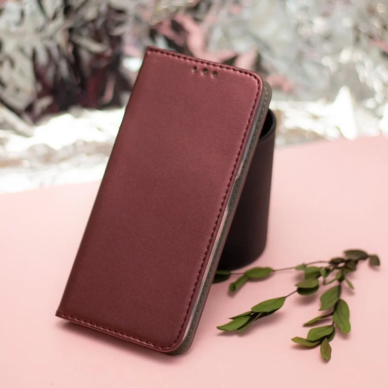 Futrola flip SMART MAGNETO BOOK (Magnetic case) za Xiaomi Redmi 14C 4G / 14C 5G / Redmi A4 / POCO C75 bordo