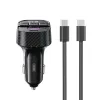 XO FM transmiter BCC17 Bluetooth MP3 auto punjac 30W crni + USB-C (Type C) - USB-C (Type C) kabl